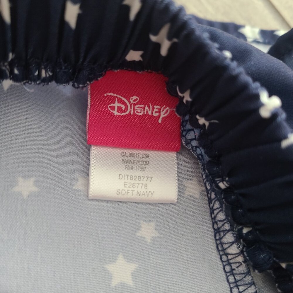 🏷 3/$15 or 5/$20 Disney toddler girls shorts navy blue w/white stars size 5T - Picture 6 of 7